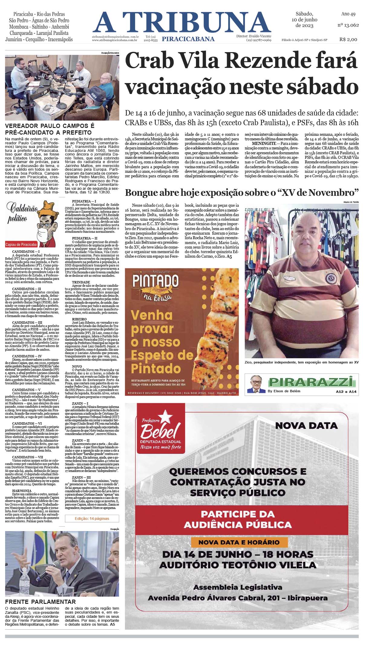 A Tribuna Piracicabana Edicao 13062 34 Paginas Sabado 10 06 2023